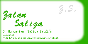 zalan saliga business card